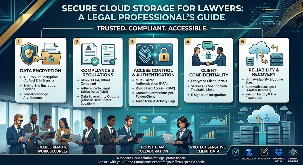 Best Secure Cloud Storage for Lawyers, Accountants and Law Firms